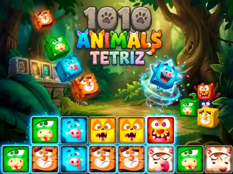 1010 Animals Tetriz — δωρεάν online παιχνίδι