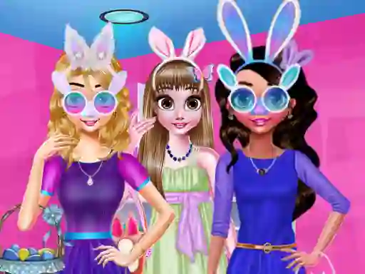 Funny Easter Girls — δωρεάν online παιχνίδι