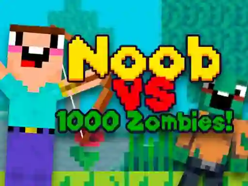 Noob vs 1000 Zombies — δωρεάν online παιχνίδι