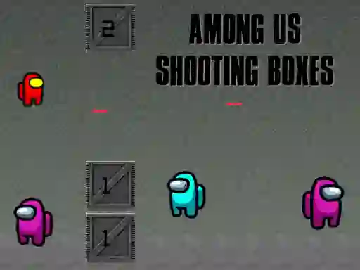 Among Us Shooting Boxes — δωρεάν online παιχνίδι