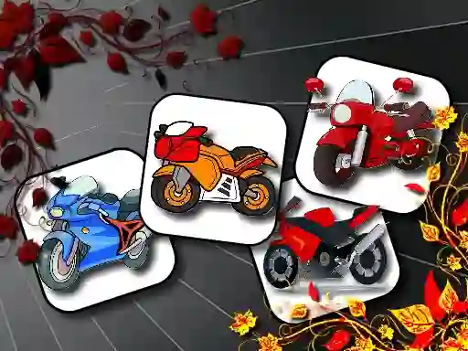 Cartoon Motorbikes Memory — δωρεάν online παιχνίδι