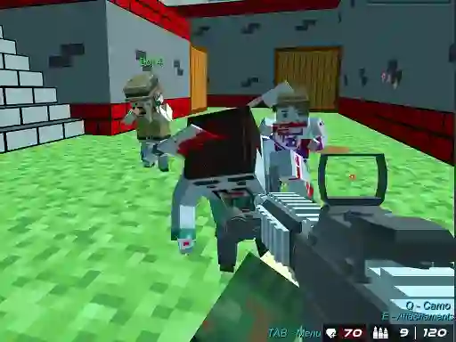 Blocky Wars Advanced Combat Swat — δωρεάν online παιχνίδι