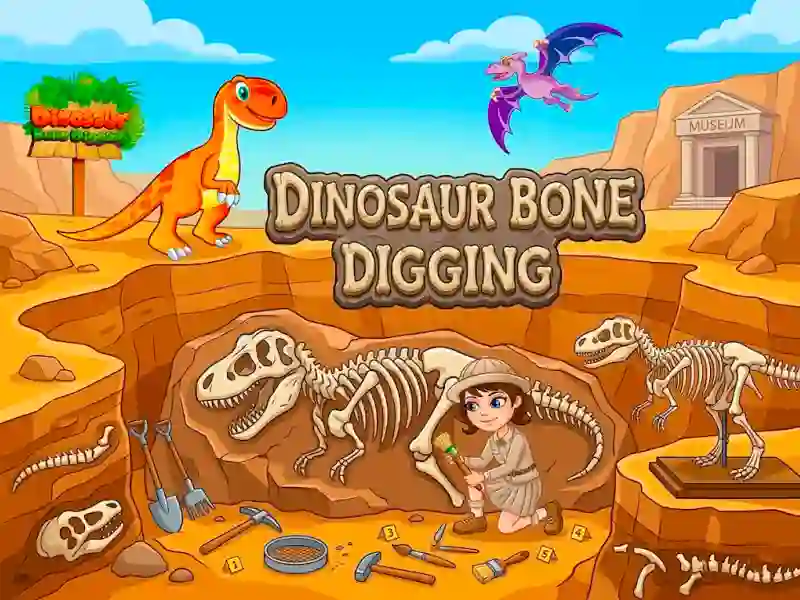 Dinosaur Bone Digging — δωρεάν online παιχνίδι