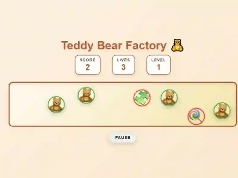 Teddy Bear Factory — δωρεάν online παιχνίδι
