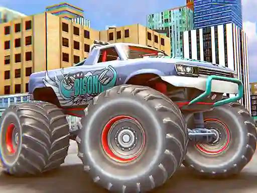 Monster Truck Stunt Driving Simulation — δωρεάν online παιχνίδι