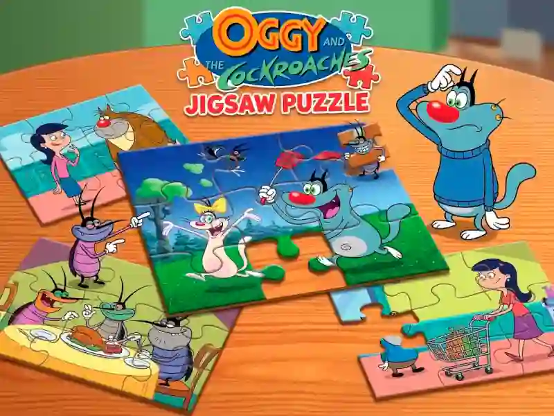 Oggy and the Cockroaches Jigsaw Puzzle — δωρεάν online παιχνίδι