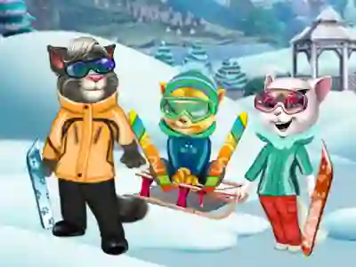 Cats Winter Fun — δωρεάν online παιχνίδι