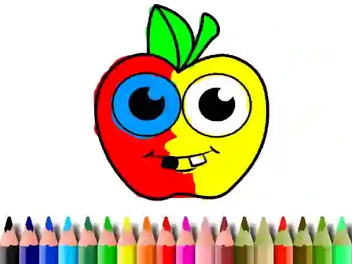Back To School: Apple Coloring Book — δωρεάν online παιχνίδι