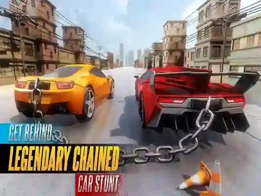 Chained Car Stunts Race Mega Ramp — δωρεάν online παιχνίδι
