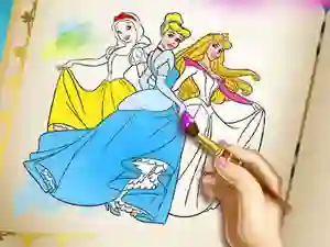 Princesses Coloring Book — δωρεάν online παιχνίδι