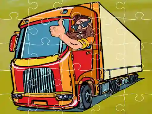 Semi Trucks Jigsaw — δωρεάν online παιχνίδι