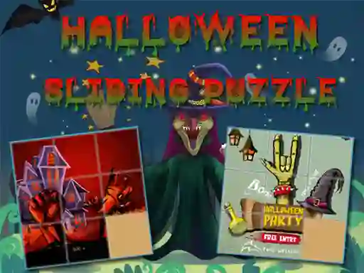 Halloween Sliding Puzzle — δωρεάν online παιχνίδι