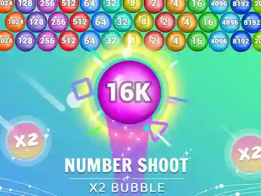 Number Shoot x 2 bubble — δωρεάν online παιχνίδι