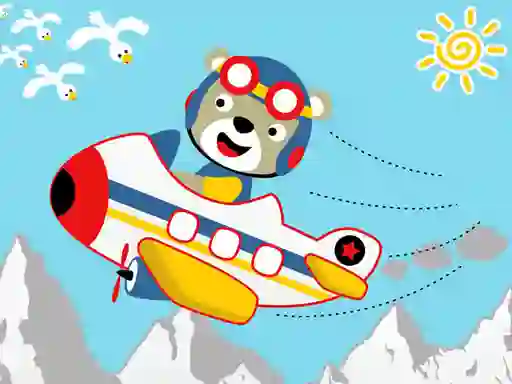 Friendly Airplanes For Kids Coloring — δωρεάν online παιχνίδι