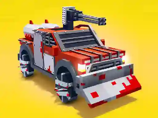 Zombie Derby Blocky Roads — δωρεάν online παιχνίδι