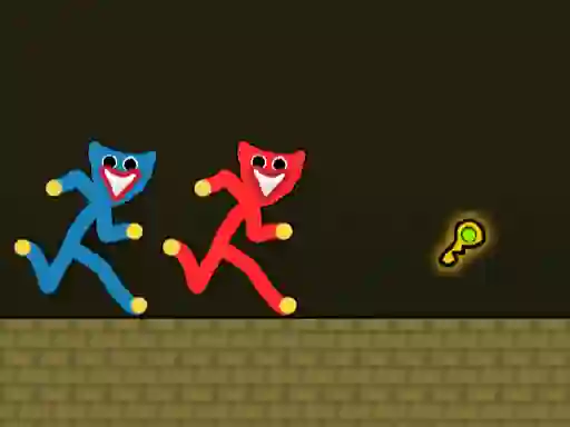 Red and Blue Stickman Huggy — δωρεάν online παιχνίδι