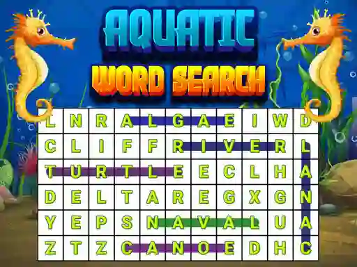 Aquatic Word Search — δωρεάν online παιχνίδι