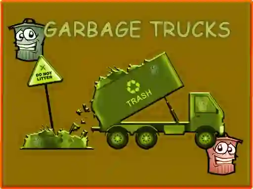 Garbage Trucks Hidden Trash Can — δωρεάν online παιχνίδι