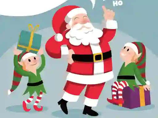 Santa Merry Xmas Puzzle — δωρεάν online παιχνίδι