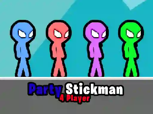 Party Stickman 4 Player — δωρεάν online παιχνίδι