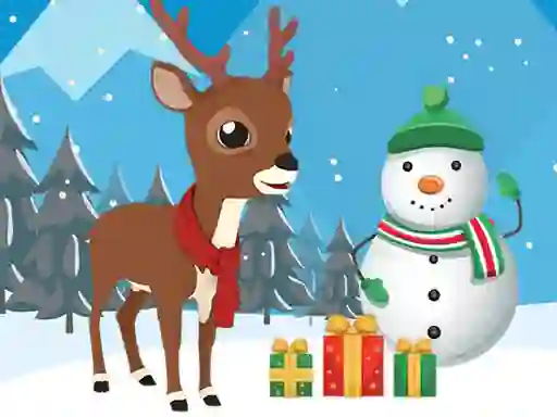 Christmas Deer Jigsaw — δωρεάν online παιχνίδι