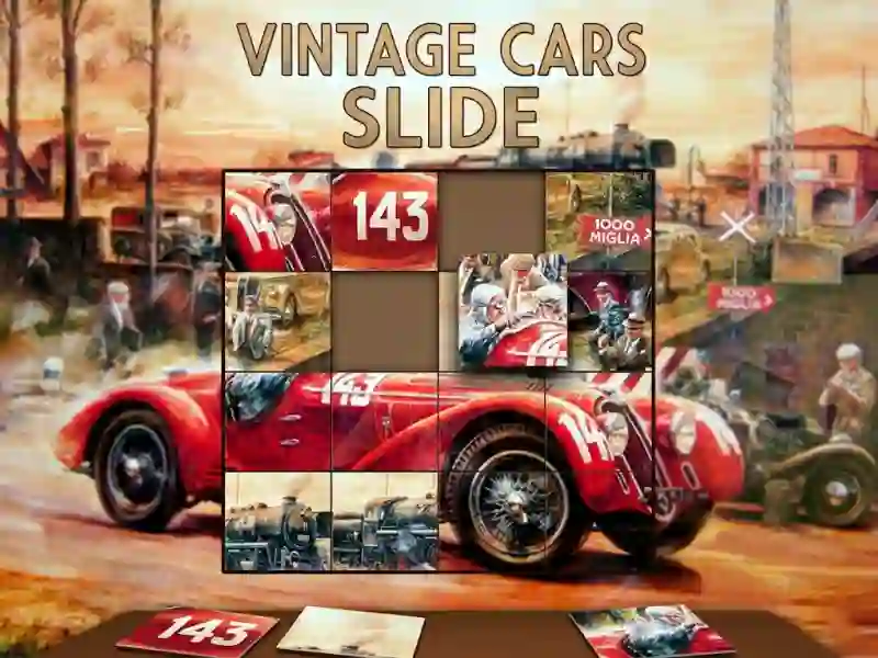 Vintage Cars Slide — δωρεάν online παιχνίδι