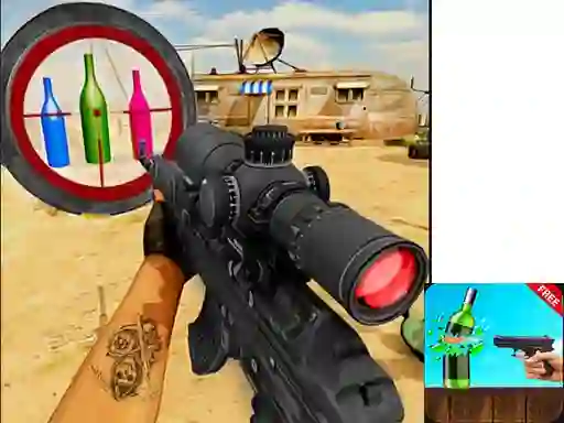 Sniper Bottle Shooting — δωρεάν online παιχνίδι
