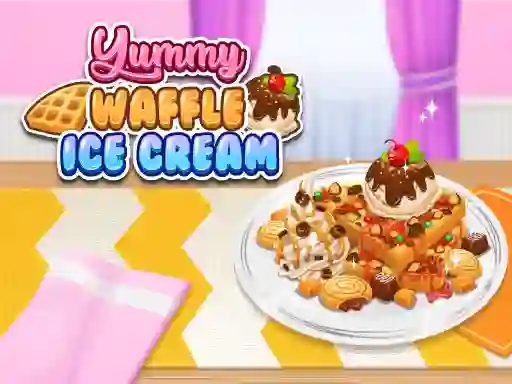 Yummy Waffle Ice Cream — δωρεάν online παιχνίδι