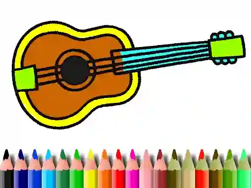 Back To School: Music Instrument Coloring Book — δωρεάν online παιχνίδι