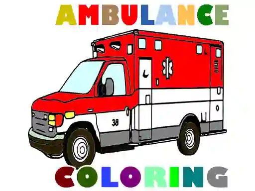 Ambulance Trucks Coloring Pages — δωρεάν online παιχνίδι