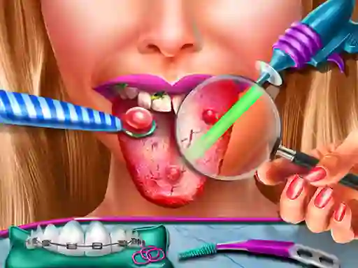 Ellie Tongue Doctor — δωρεάν online παιχνίδι