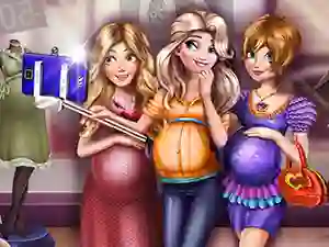 Princesses Pregnant Selfie — δωρεάν online παιχνίδι