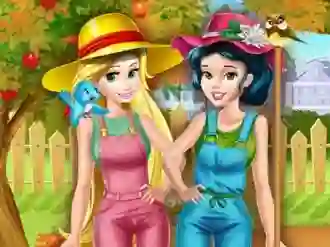 Princesses Working In the Garden — δωρεάν online παιχνίδι