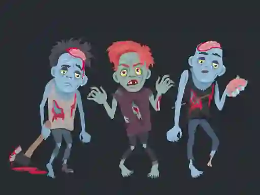 Zombies and Skeletons Coloring — δωρεάν online παιχνίδι