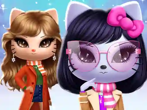 Kitty Squad Winter Dress Up — δωρεάν online παιχνίδι