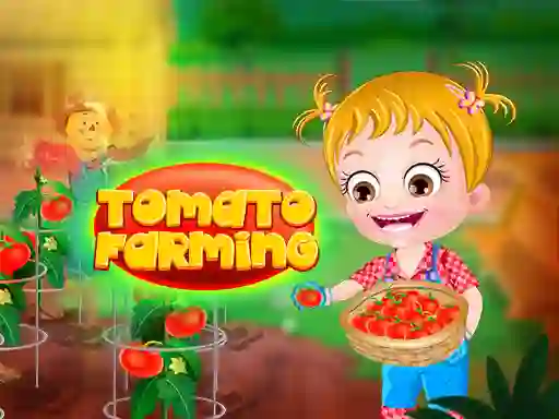 Baby Hazel. Tomato farming — δωρεάν online παιχνίδι