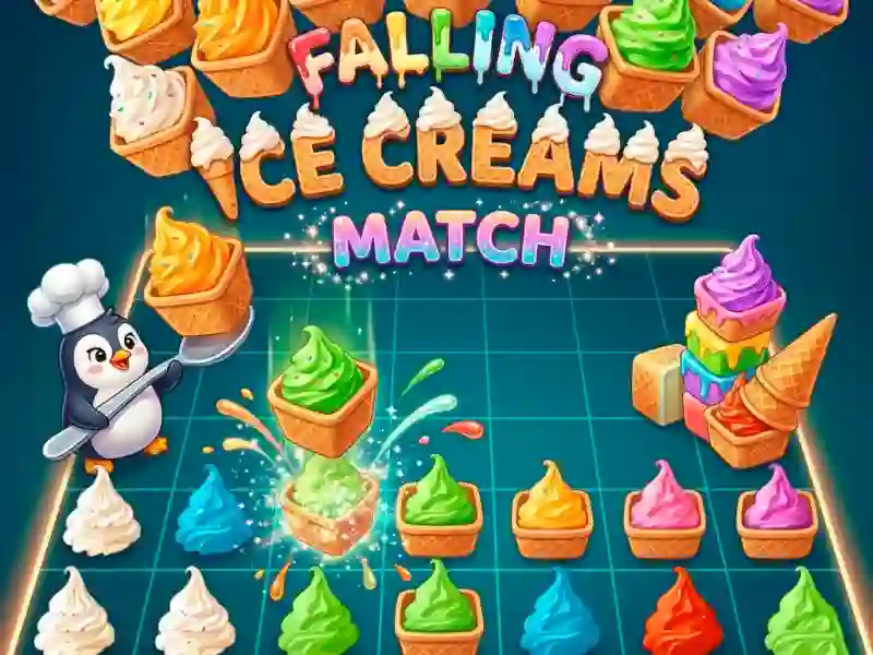 Falling Ice Creams Match — δωρεάν online παιχνίδι