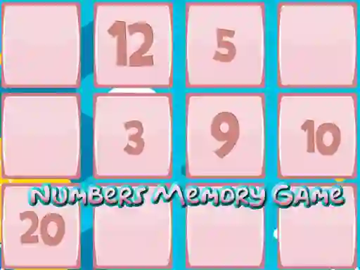 Memory Game With Numbers — δωρεάν online παιχνίδι