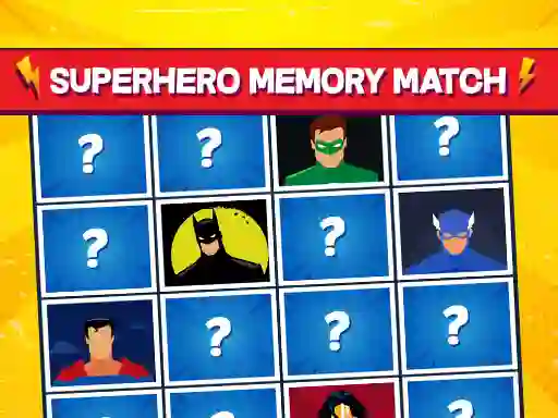Superhero Memory Match — δωρεάν online παιχνίδι
