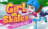 Girl on Skates Paper Blaze — δωρεάν online παιχνίδι