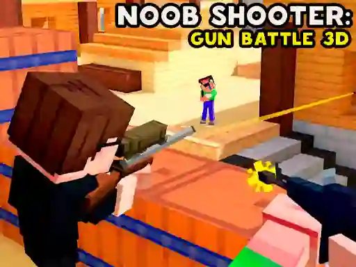 Noob Shooter: Gun Battle 3D — δωρεάν online παιχνίδι