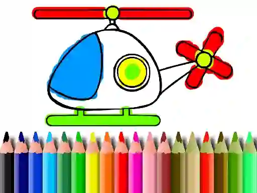 Back To School Helicopter Coloring — δωρεάν online παιχνίδι