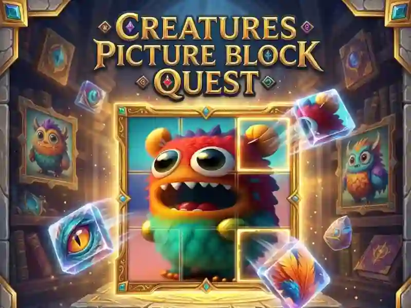 Creatures Picture Block Quest — δωρεάν online παιχνίδι