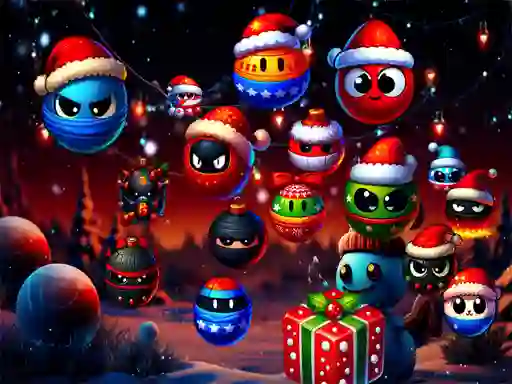 Christmas Rush : Red and Friend Balls — δωρεάν online παιχνίδι