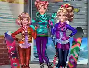 Princesses Winter Holiday — δωρεάν online παιχνίδι