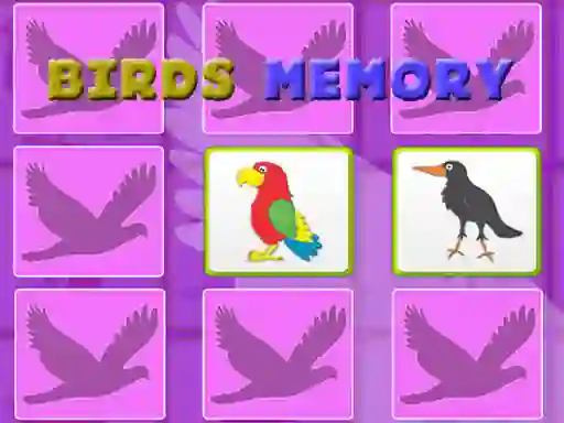 Kids Memory With Birds — δωρεάν online παιχνίδι