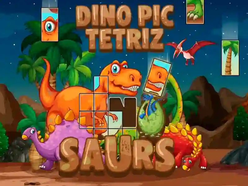Dino Pic Tetriz — δωρεάν online παιχνίδι