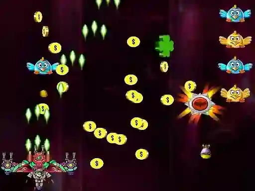 Space Attack Chicken Invaders — δωρεάν online παιχνίδι