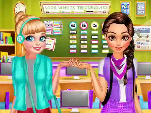  Modern Girls Collage Day — δωρεάν online παιχνίδι