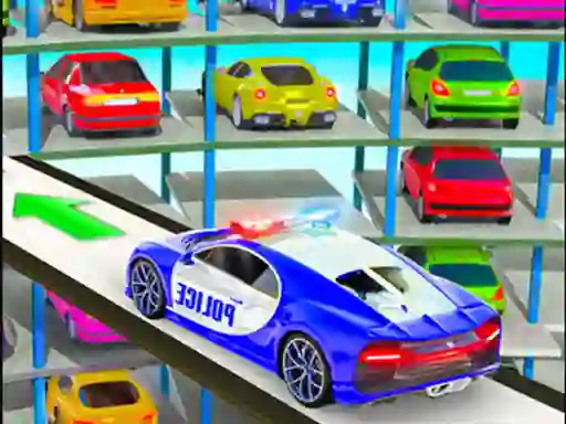 Police Multi Level Car Parking — δωρεάν online παιχνίδι